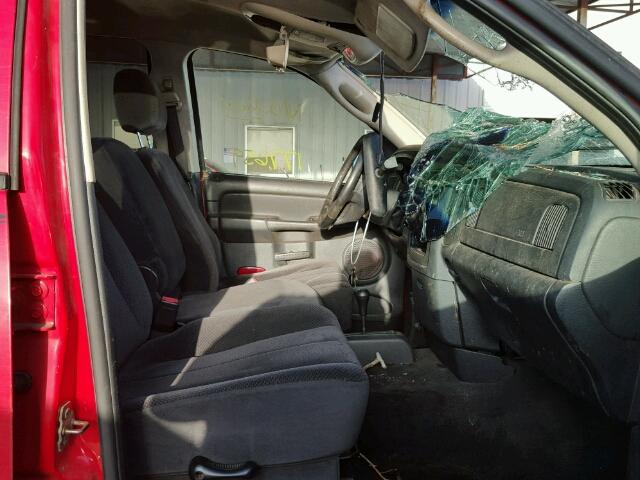 3D7HU18Z82G210043 - 2002 DODGE RAM 1500 RED photo 5