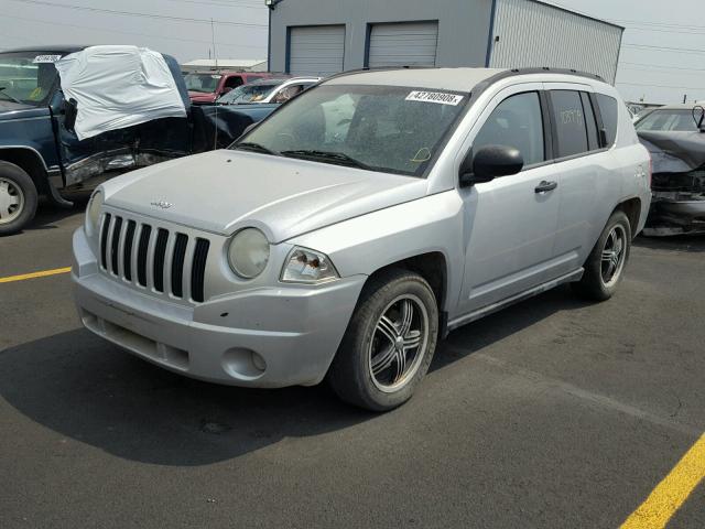 1J8FT47097D241856 - 2007 JEEP COMPASS SILVER photo 2