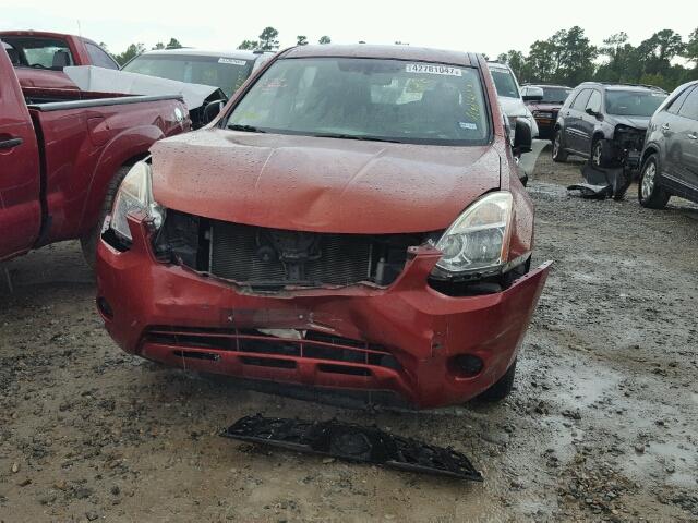 JN8AS5MT4BW171869 - 2011 NISSAN ROGUE S RED photo 9