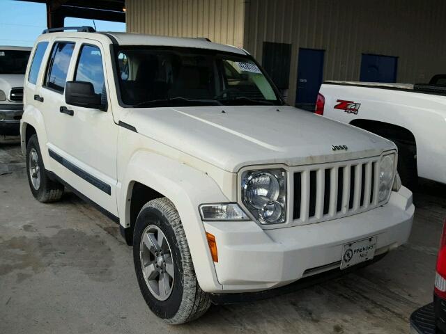 1J8GP28K08W218467 - 2008 JEEP LIBERTY SP WHITE photo 1