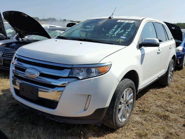 2FMDK3KC6DBC02359 - 2013 FORD EDGE WHITE photo 2