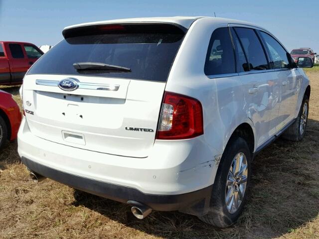 2FMDK3KC6DBC02359 - 2013 FORD EDGE WHITE photo 4