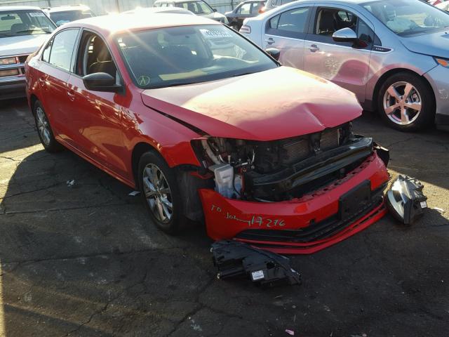 3VWD17AJ1FM238635 - 2015 VOLKSWAGEN JETTA SE RED photo 1