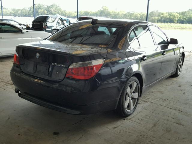 WBANF73517CU27911 - 2007 BMW 530 XI BLACK photo 4