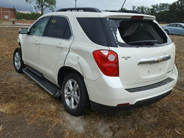 1GNALDEK2DZ131372 - 2013 CHEVROLET EQUINOX LT WHITE photo 3