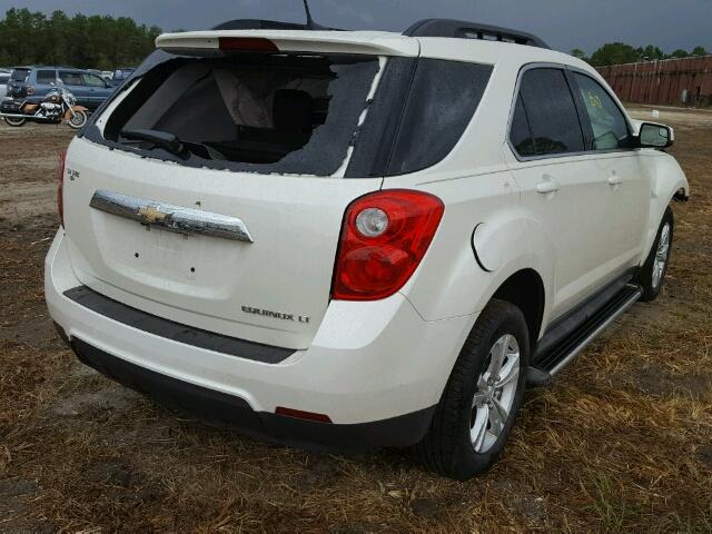 1GNALDEK2DZ131372 - 2013 CHEVROLET EQUINOX LT WHITE photo 4