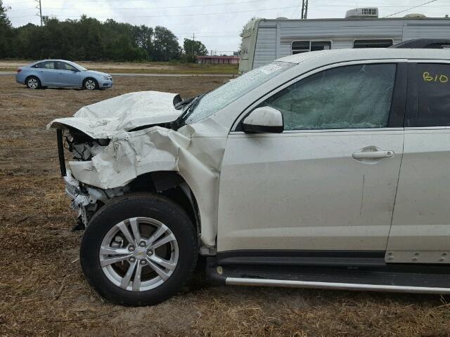 1GNALDEK2DZ131372 - 2013 CHEVROLET EQUINOX LT WHITE photo 9