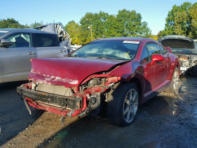 4A3AK64F58E035841 - 2008 MITSUBISHI ECLIPSE RED photo 2