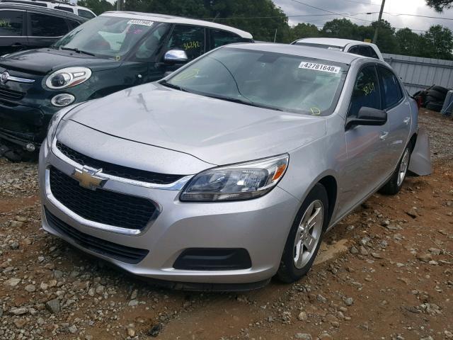1G11B5SL1FF293845 - 2015 CHEVROLET MALIBU LS ვერცხლისფერი ფოტო 2