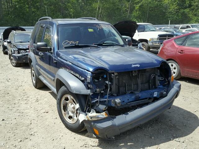 1J4GL48K87W675311 - 2007 JEEP LIBERTY BLUE photo 1