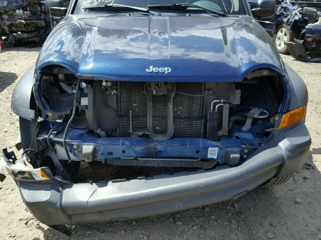 1J4GL48K87W675311 - 2007 JEEP LIBERTY BLUE photo 9