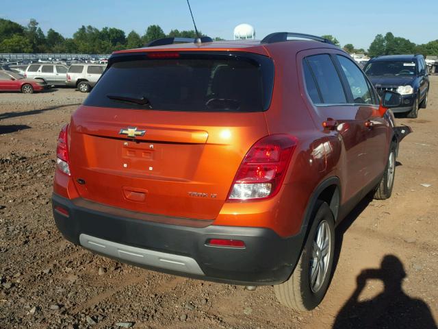 KL7CJLSB3GB627832 - 2016 CHEVROLET TRAX ORANGE photo 4