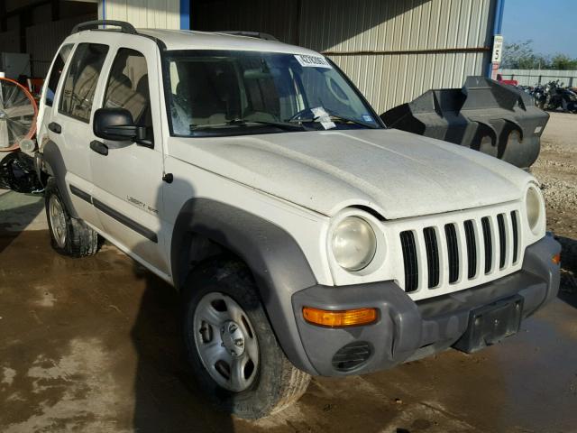 1J4GK48K13W626657 - 2003 JEEP LIBERTY SP WHITE photo 1