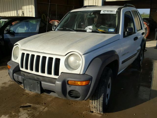 1J4GK48K13W626657 - 2003 JEEP LIBERTY SP WHITE photo 2