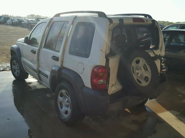 1J4GK48K13W626657 - 2003 JEEP LIBERTY SP WHITE photo 3