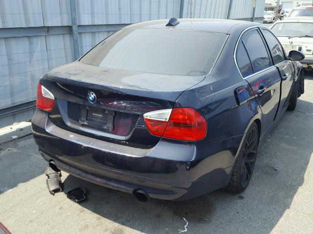 WBAVB73528VH26084 - 2008 BMW 335 I BLUE photo 4