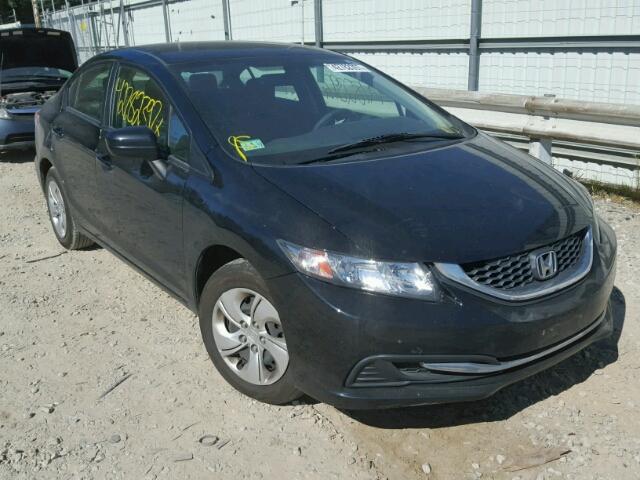 19XFB2F51EE227568 - 2014 HONDA CIVIC LX BLACK photo 1