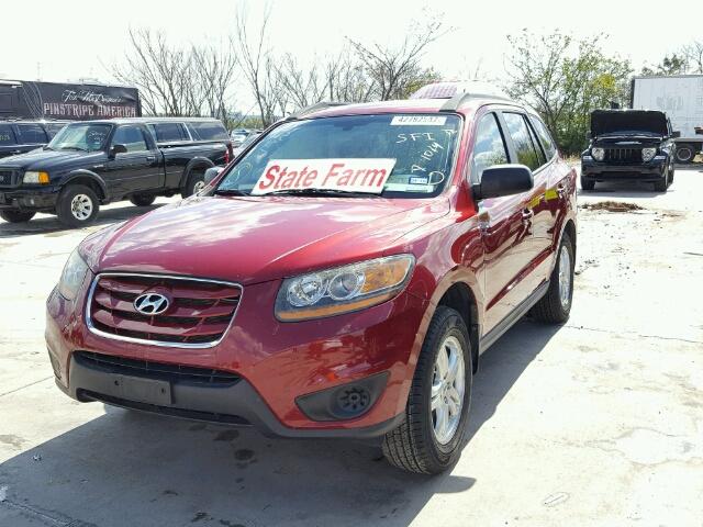 5XYZGDAB4BG046373 - 2011 HYUNDAI SANTA FE G RED photo 2