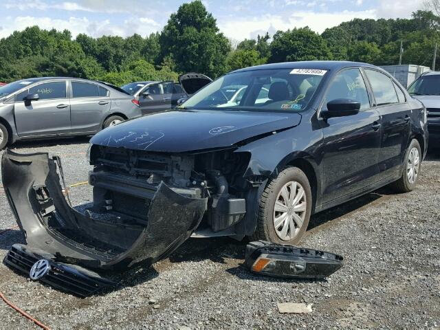 3VW2K7AJ2CM402989 - 2012 VOLKSWAGEN JETTA BASE 黑色 照片 2