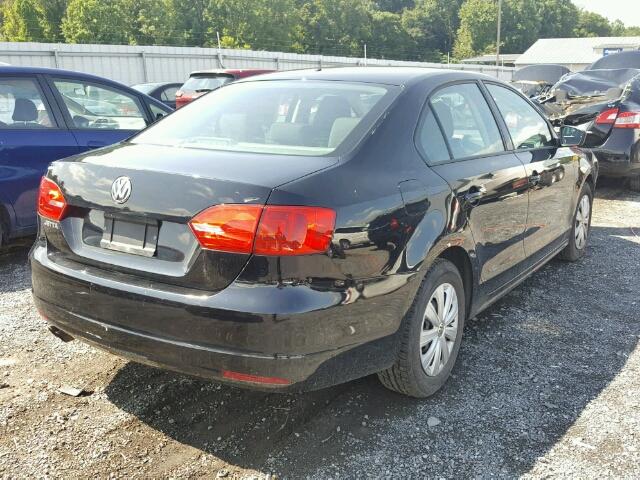 3VW2K7AJ2CM402989 - 2012 VOLKSWAGEN JETTA BASE 黑色 照片 4