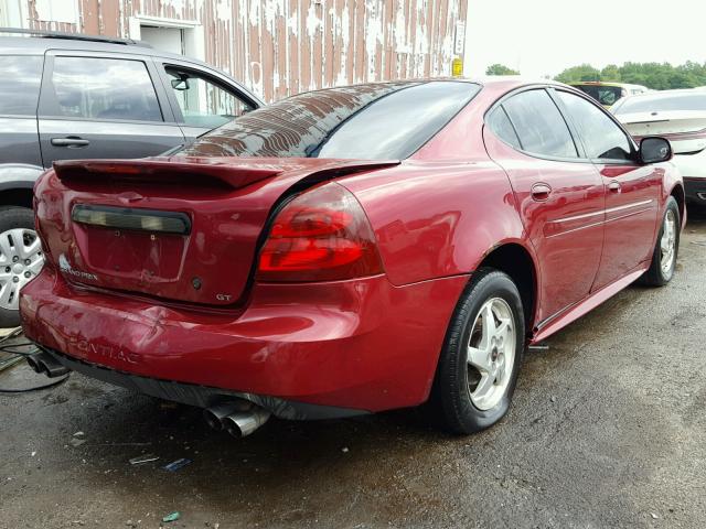 2G2WP522441180793 - 2004 PONTIAC GRAND PRIX MAROON photo 4