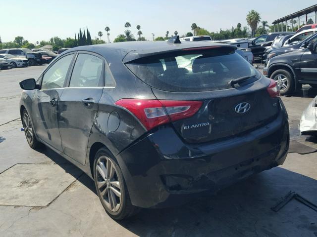 KMHD35LH5GU321778 - 2016 HYUNDAI ELANTRA GT BLACK photo 3