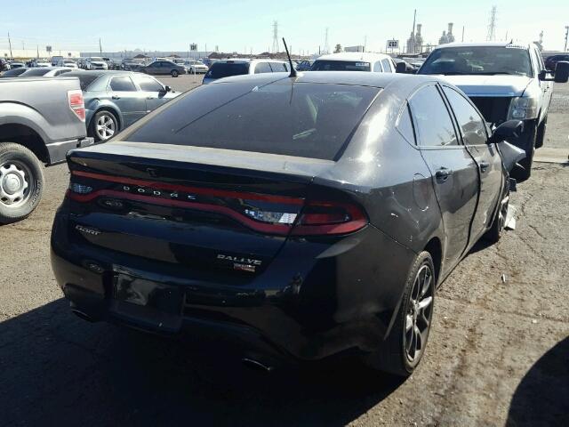 1C3CDFBH3DD135581 - 2013 DODGE DART SXT BLACK photo 4