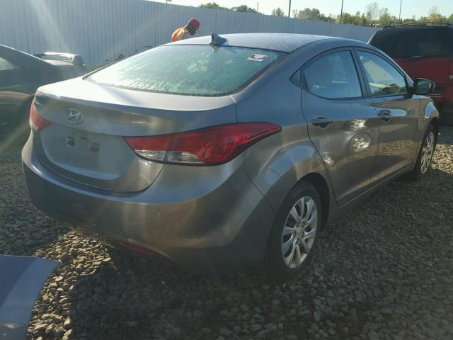 5NPDH4AE9BH023813 - 2011 HYUNDAI ELANTRA GL SILVER photo 4