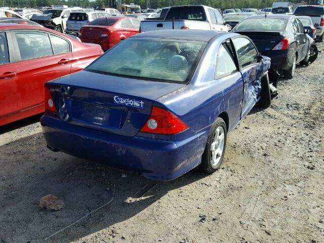 1HGEM22985L022563 - 2005 HONDA CIVIC EX BLUE photo 4