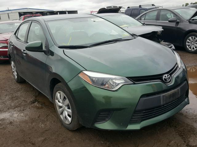 5YFBURHE4EP151115 - 2014 TOYOTA COROLLA L GREEN photo 1