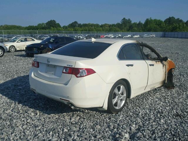 JH4CU26659C034194 - 2009 ACURA TSX WHITE photo 4