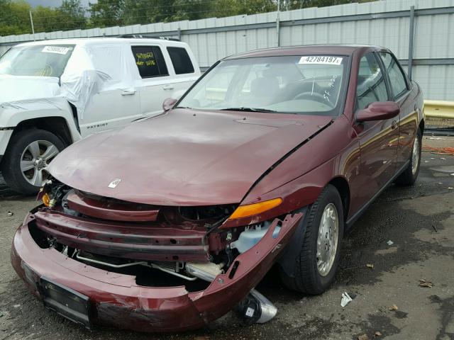 1G8JW52RXYY628747 - 2000 SATURN LS2 MAROON photo 2