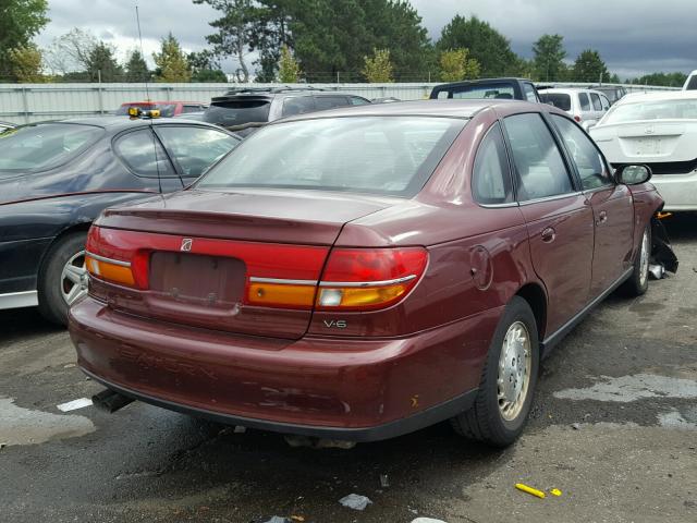 1G8JW52RXYY628747 - 2000 SATURN LS2 MAROON photo 4