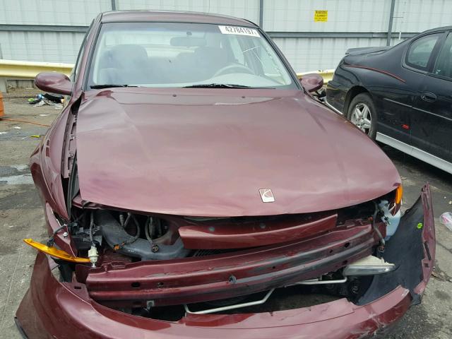 1G8JW52RXYY628747 - 2000 SATURN LS2 MAROON photo 9