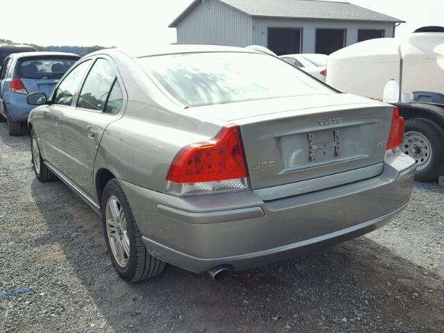 YV1RS592662539328 - 2006 VOLVO S60 2.5T GRAY photo 3