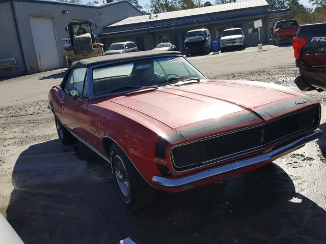 1Z4677N148166 - 1967 CHEVROLET CAMARO RS RED photo 1