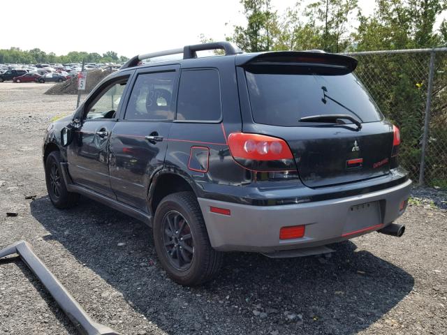 JA4LX41G93U102822 - 2003 MITSUBISHI OUTLANDER BLACK photo 3