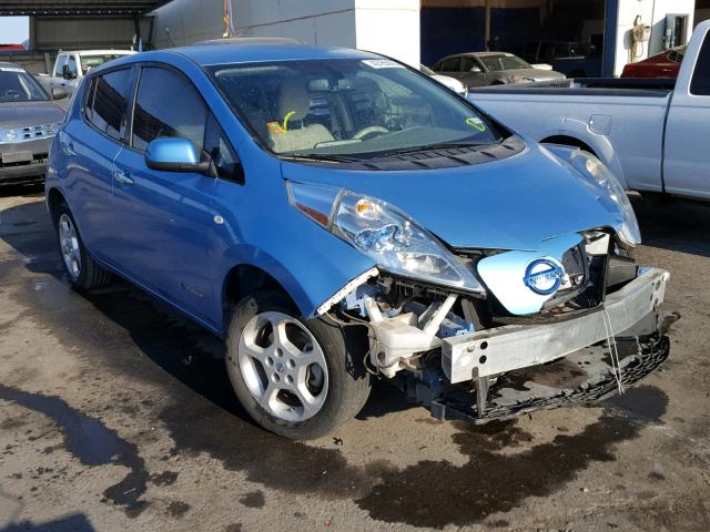 JN1AZ0CPXCT022547 - 2012 NISSAN LEAF SV BLUE photo 1