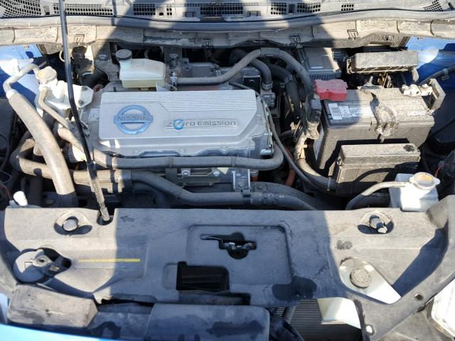 JN1AZ0CPXCT022547 - 2012 NISSAN LEAF SV BLUE photo 7