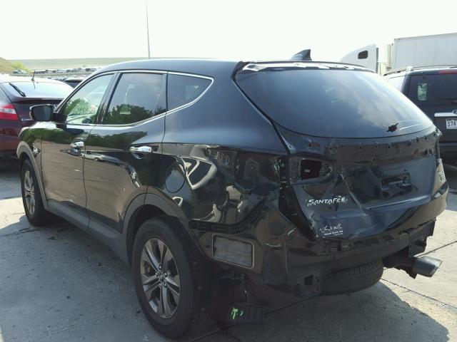 5XYZUDLB9DG055739 - 2013 HYUNDAI SANTA FE S BLACK photo 3