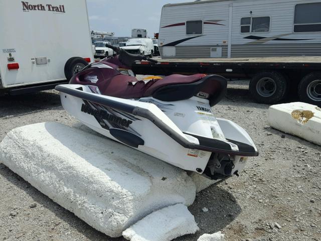 YAMA1509A898 - 1998 YAMAHA WAVERUNNER WHITE photo 3