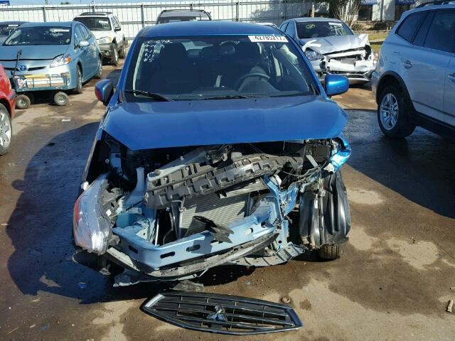 ML32F3FJ2HHF18140 - 2017 MITSUBISHI MIRAGE G4 BLUE photo 9