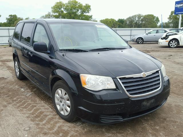 2A8HR44HX8R634927 - 2008 CHRYSLER TOWN & COU BLACK photo 1