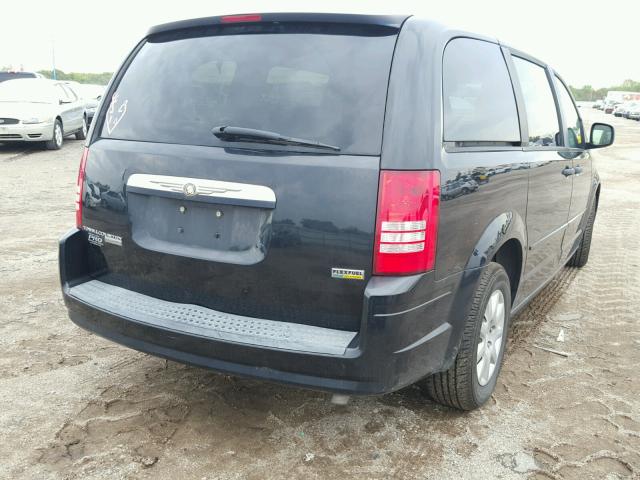 2A8HR44HX8R634927 - 2008 CHRYSLER TOWN & COU BLACK photo 4