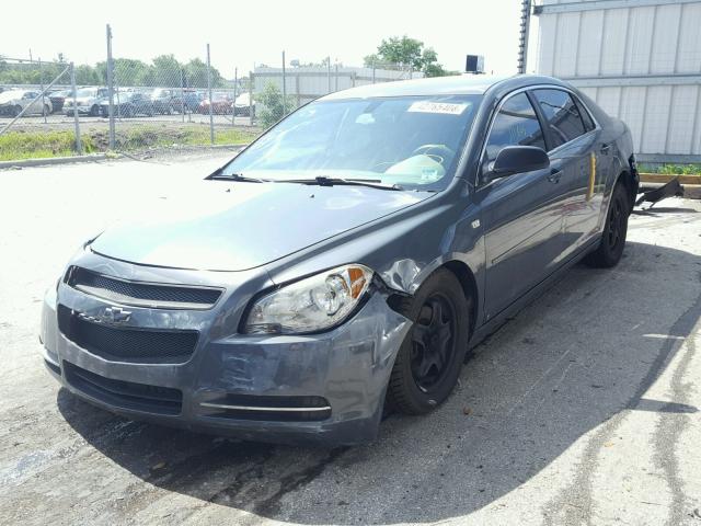 1G1ZG57B984187307 - 2008 CHEVROLET MALIBU LS ნაცრისფერი ფოტო 2