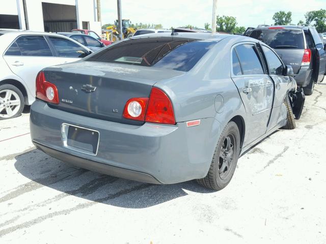 1G1ZG57B984187307 - 2008 CHEVROLET MALIBU LS ნაცრისფერი ფოტო 4