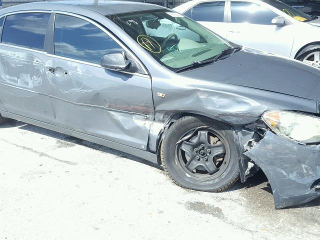 1G1ZG57B984187307 - 2008 CHEVROLET MALIBU LS ნაცრისფერი ფოტო 9