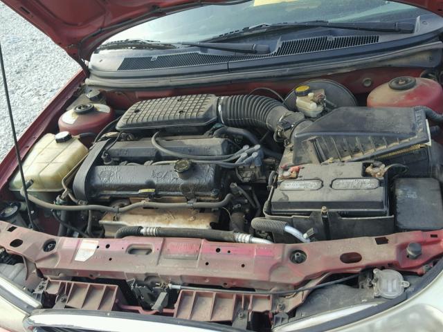 1FAFP6535XK222324 - 1999 FORD CONTOUR LX BURGUNDY photo 7