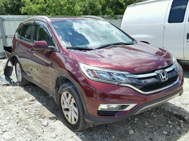 2HKRM3H70GH509355 - 2016 HONDA CR-V EXL MAROON photo 1