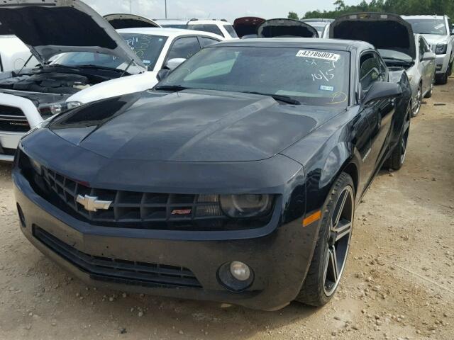 2G1FC1E35D9231314 - 2013 CHEVROLET CAMARO BLACK photo 2